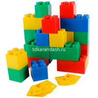 Конструктор строительный "XXL" 24 элемента, с соединителем (24 элемента) 68019 от магазина "Карандаш"