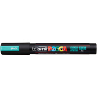 Маркер на водной основе "POSCA" зеленый металлик, пулевидный наконечник, толщина линии 1.8-2.5мм от магазина "Карандаш"