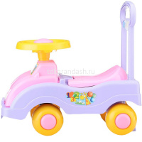 Каталка-автомобиль "001" 46х26х44см розово-фиолетовая, пластик У447 от магазина "Карандаш"