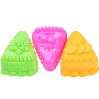 Формочки "Пирожные" 3шт. 9х7х4см пластик, в сетке 431699H от магазина "Карандаш"