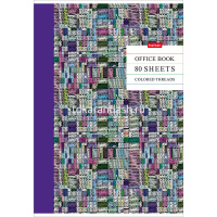 Тетрадь А4 80л клетка "Colored threads-Цветные нити" на скобе матовая ламинация 80Т4лВ3/060146 от магазина "Карандаш"