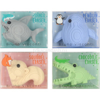 Ластик "HappyGraphix. Прикольные зверушки" 50х40х25мм 4 вида 42-0047 от магазина "Карандаш"