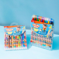 Мелки восковые 24 цвета "Color kids" 10ммх165мм круглые, поворотный механизм EC223-24 от магазина "Карандаш"