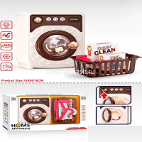 Стиральная машинка 17х13,5х8см с аксессуарами 5 предметов, пластик (свет, звук) LT391947 от магазина "Карандаш"