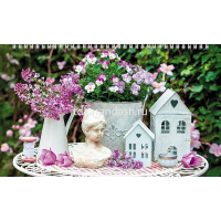 Календарь квартальный 2026 "Уютный сад" 320х840мм настенный трехблочный, с бегунком 5 постеров от магазина "Карандаш"