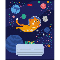 Тетрадь А5 12л клетка "Космическое приключение" на скобе 5 дизайнов 080064 от магазина "Карандаш"