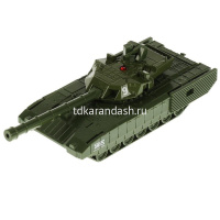 Танк "Армата Т-14" зеленый, инерционный, металл 12см (вращается башня) ARMATA-12-GN от магазина "Карандаш"