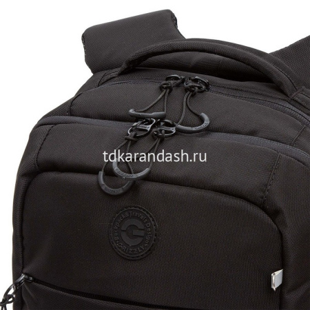 Рюкзак 39х26х19см, 740гр, 2 отделения, 3 кармана, с брелком, черный RB-556-6/1 от магазина "Карандаш"