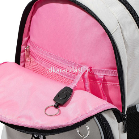 Рюкзак 27х40х20см, 820гр, 2 отделения, 3 кармана, молочный с обвесом RG-660-3/1 от магазина "Карандаш"