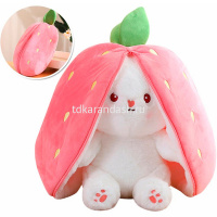 Кролик в клубнике 25см FM6468 от магазина "Карандаш"