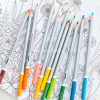 Карандаши акварельные 72 цветов "Nuevo" шестигранные, серебр.корпус - липа, металл 6524 от магазина "Карандаш"