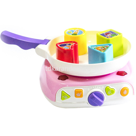 Музыкальный сортер "Кастрюля с плитой" 16х15,5см пластик (звук) Y9602-19 от магазина "Карандаш"