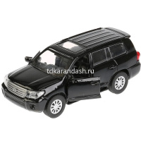 Машина "Toyota Land Cruiser" черная, инерционная, металл 12,5см (открывающиеся двери) CRUISER-BK от магазина "Карандаш"