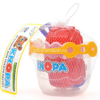 Набор д/песка "Калейдоскоп" (ведро, совок, формочка) 82018 от магазина "Карандаш"