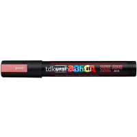 Маркер на водной основе "POSCA" красный металлик, пулевидный наконечник, толщина линии 1.8-2.5мм от магазина "Карандаш"