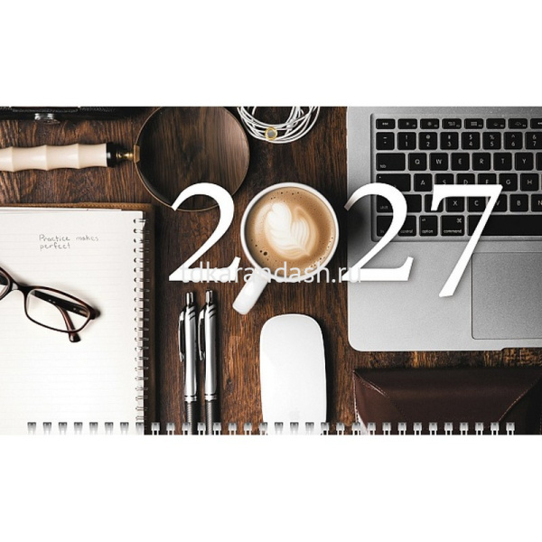 Календарь квартальный 2027 "Модный офис" 297х758мм настенный трехблочный, с бегунком 095674 от магазина "Карандаш"