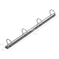 Папка на 4-х кольцах "Work inside" А4 35мм ламинированный картон 1,75мм зеленая 19874 от магазина "Карандаш"