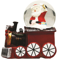 Статуэтка-шар "Новогодний" на паровозе 7х7,5см 4 вида Y5367-17 от магазина "Карандаш"