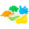 Набор д/песка №371 (совок №7, формочки - 2 динозавра, ладошка, ножка) 35684 от магазина "Карандаш"