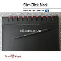 Ручка шариковая "SlimClick. Black" 0,5мм синяя, автомат 20-0073 от магазина "Карандаш"