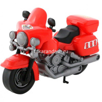 Мотоцикл "Харлей" гоночный, пластик 28х12х18см полицейский 8947 от магазина "Карандаш"