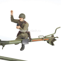 Модель "Советская 76мм-противотанковая пушка ЗИС-3 с расчетом" 17см 128 деталей 3671 от магазина "Карандаш"