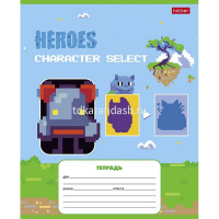 Тетрадь А5 12л клетка "Пиксель. Level Up" на скобе 5 дизайнов 12Т5В1/089545 от магазина "Карандаш"