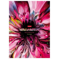 Тетрадь А4 96л клетка "Калейдоскоп" на скобе глянцевая ламинация 3 дизайна 083178 от магазина "Карандаш"