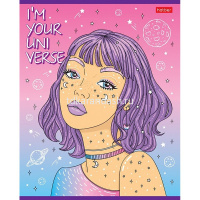 Тетрадь А5 48л линия "Деffчонки" на скобе 5 дизайнов 48Т5В2/071774 от магазина "Карандаш"