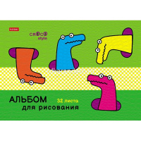 Альбом для рисования А4 32л "CrocoStyle" на скобе, тиснение CROCO, 5 дизайнов 32А4тВ/074398 от магазина "Карандаш"