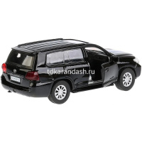 Машина "Toyota Land Cruiser" черная, инерционная, металл 12,5см (открывающиеся двери) CRUISER-BK от магазина "Карандаш"