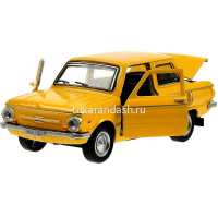 Машина "Запорожец" желтая, инерционная, металл 12см (открывающиеся двери) ZAZ968A-12-YE от магазина "Карандаш"