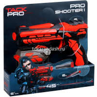 Пистолет 21х20см с патронами 6шт, пластик JB0208884 от магазина "Карандаш"