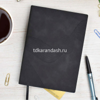 Картинка Ежедневник недатированный А6+ "Escalada" 320стр., черный, искусственная кожа софт-тач 64024 от магазина "Карандаш" Ежедневник недатированный А6+ "Escalada" 320стр., черный, искусственная кожа софт-тач 64024 от магазина "Карандаш"