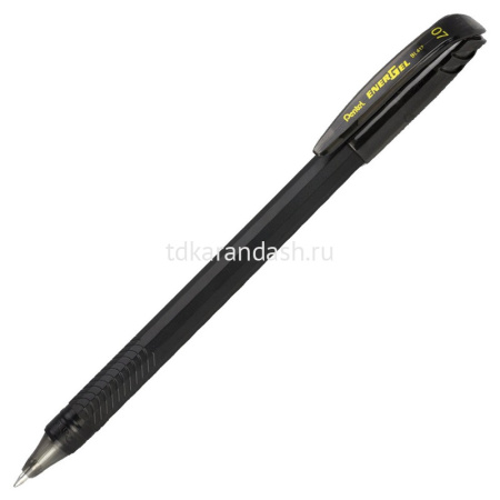 Ручка гелевая "Energel" 0,7мм черная, корпус черный BL417-AX