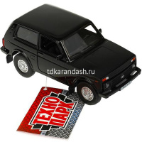 Машина "LADA 4x4" цвет ассорти, инерционная, металл 12см (открывающиеся двери) LADA4X4-12DB6-MIX от магазина "Карандаш"