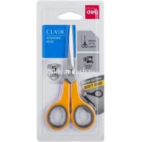 Ножницы 14cм "Deli" сталь, ручки пластик Soft-touch, желтые E6005 от магазина "Карандаш"