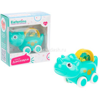 Каталка "Динозаврик" 12х6,5х13см пластик, зеленый ( едет, если покрутить картинку) IT108102 от магазина "Карандаш"