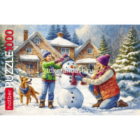 Пазлы 1000 эл. "Снеговичок" 68х48см 1000ПЗ2_35224/093281 от магазина "Карандаш"