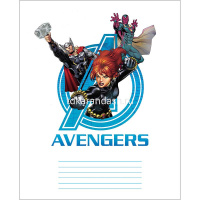 Тетрадь А5 18л клетка "Мстители" на скобе 5 дизайнов 18Т5В1/20188 от магазина "Карандаш"