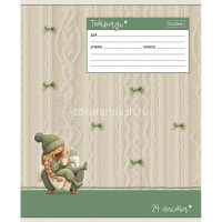 Тетрадь А5 24л клетка "Sweet time" на скобе выборочный лак 5 дизайнов 24Т5тВ1/095067 от магазина "Карандаш"