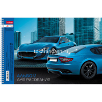 Альбом для рисования А4 40л "Престижные авто" на спирали, перфорация на отрыв, 5 дизайнов 004146 от магазина "Карандаш"