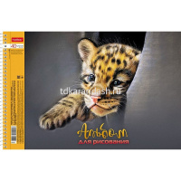 Альбом для рисования А4 40л "Глазки, ушки, носик" на спирали перфорация на отрыв 4 дизайна 079780 от магазина "Карандаш"