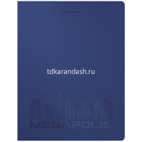 Папка с боковым пружинным скоросшивателем "Megapolis" А4 пластик 0,6мм с внут.карманом ассорти 50132 от магазина "Карандаш"