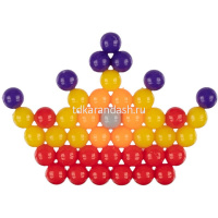 Аквамозаика "Корона" 15х15х3,5см №10 (бусины, основа, трафарет, бутылка с распылителем) AQB-01/10 от магазина "Карандаш"