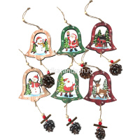 Украшение подвесное Колокольчик 56см светящееся, дерево 6 видов LG-034 от магазина "Карандаш"