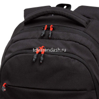 Рюкзак 32х47х17см 832гр, 2 отделения, 4 кармана, черный/красный RU-436-2/1 от магазина "Карандаш"