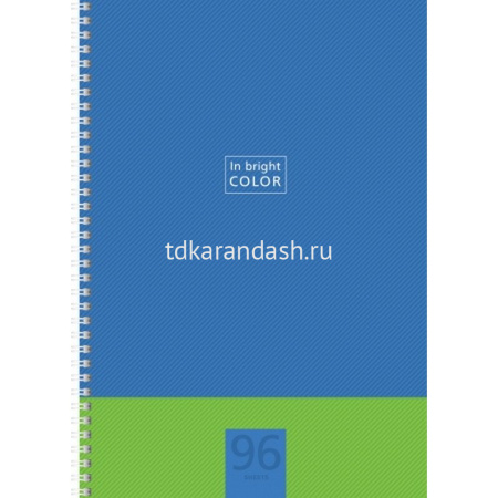 Тетрадь А4 96л клетка "В ярком цвете" на спирали 4 дизайна 96Т4тВ1гр/066118 от магазина "Карандаш"