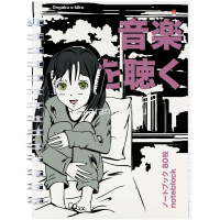 Блокнот А6 80л "Manga Anime. City" клетка, на спирали, 7БЦ матовая ламинация, 5 видов 3-80-032/04 от магазина "Карандаш"