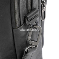 Сумка для ноутбука "Rhino" 30х44х11см, 2 отделения, черная, натуральная кожа CA6245W118/N от магазина "Карандаш"